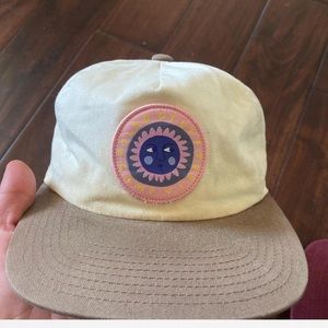 White and brown Poler stuff camp vibes SnapBack